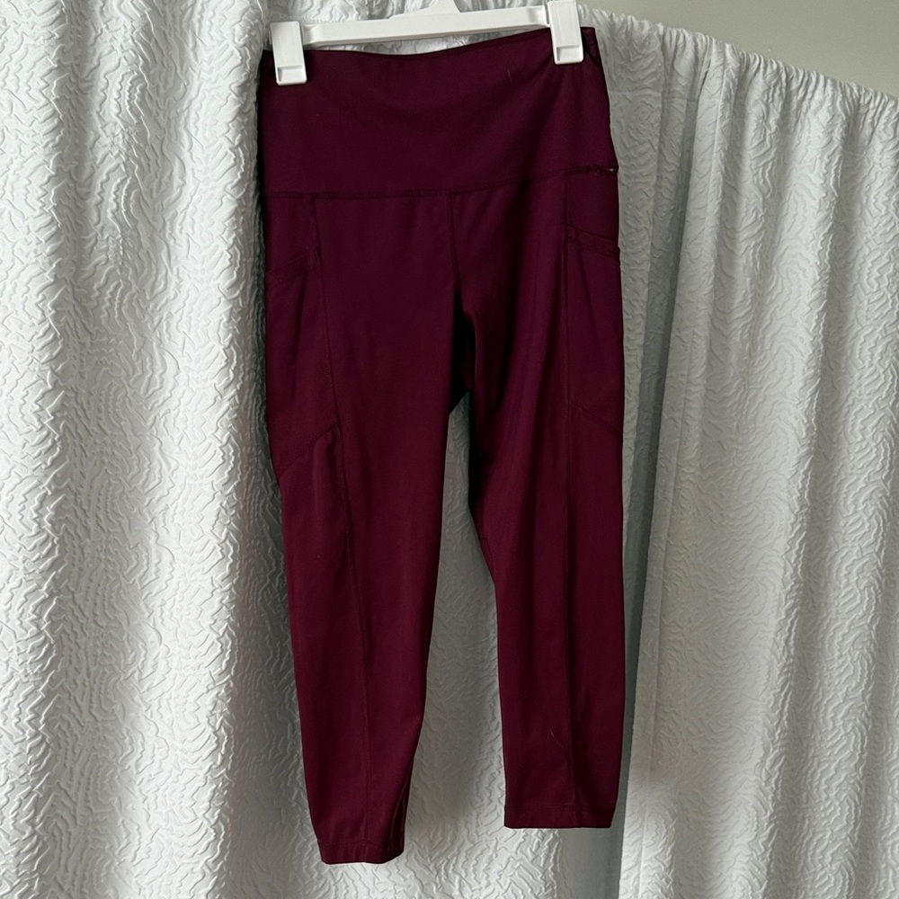 Yogalicious Lux Burgundy Active Leggings